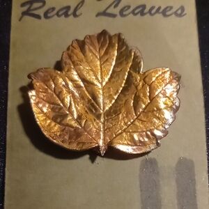 Gold Leaf Brooch